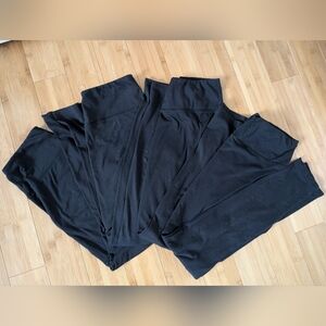 Four Pairs Of Felina Black Leggings
